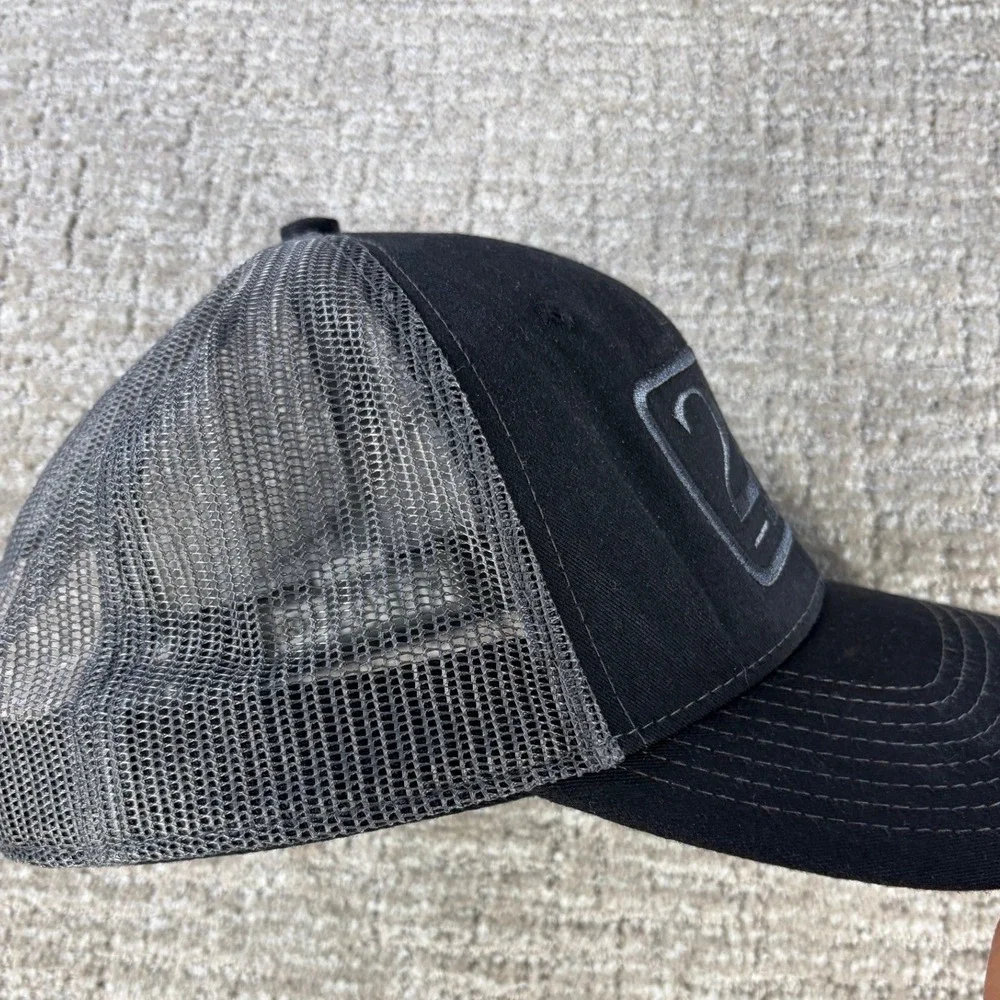 Fierce Headwear 901 2A 1791 Trucker Hat Patch Snapback Black Grey OSFM Mens Cap